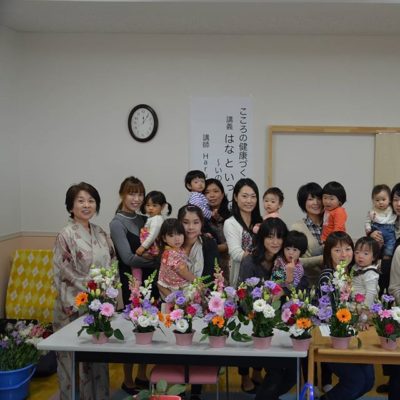 栗山町保健福祉課での花育