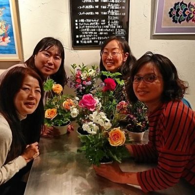 大阪 フラワーメソッド®️教室にて