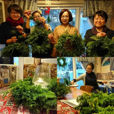 生で薫るクリスマスリース&絵本 IN南風さん