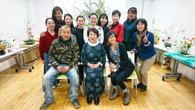 大阪花塾＆札幌生徒さん＆大辻織絵氏といっしょに