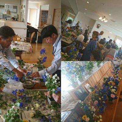 サービス付き高齢者住宅に花育で